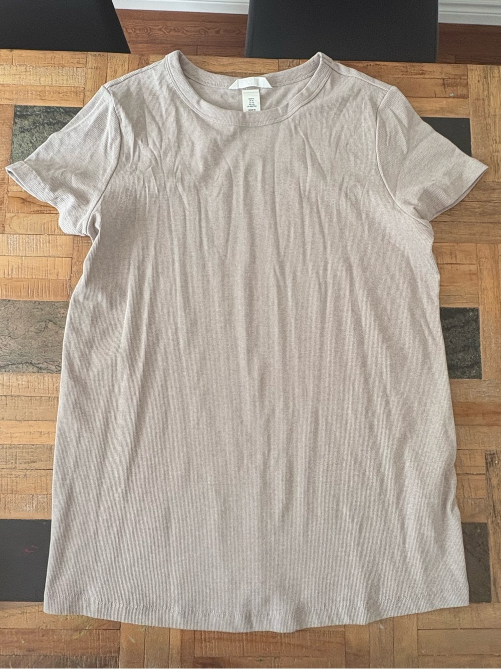 MATERNITY H&M Short Sleeve Crewneck Tee - Light Taupe and free tank top